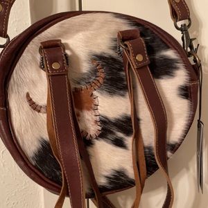 Cowhide purse